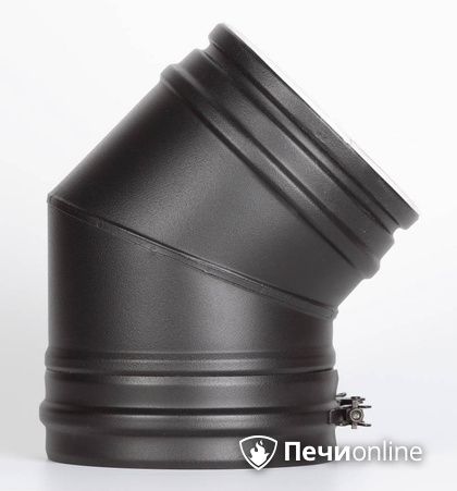 Колено 45° Schiedel Отвод 45° д.150 PM25 (Черный) Permetr в Нефтеюганске