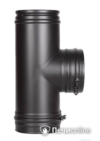 Тройник 90° Schiedel Тройник 90° д.150 PM25 (Черный) Permetr в Нефтеюганске