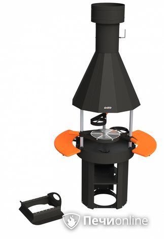 Гриль барбекю GrillD Grill-center 800  (с полками) в Нефтеюганске