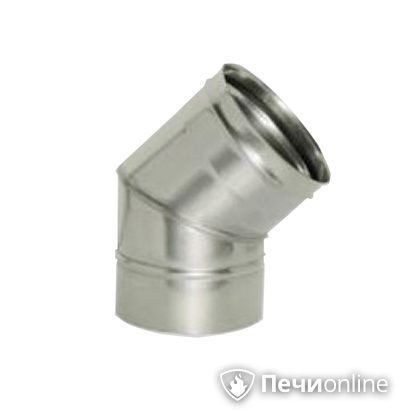 Дымоход Дымок Колено 45° одностенный 0.8 мм ОТНR_45 150 в Нефтеюганске