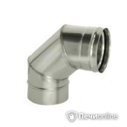 Дымоход Дымок Колено 90° одностенное 0.5 мм ОТНR90 115 в Нефтеюганске
