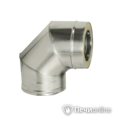 Дымоход Дымок Колено 90° с изоляцией 0,8 мм. OТFR90 150/230 в Нефтеюганске
