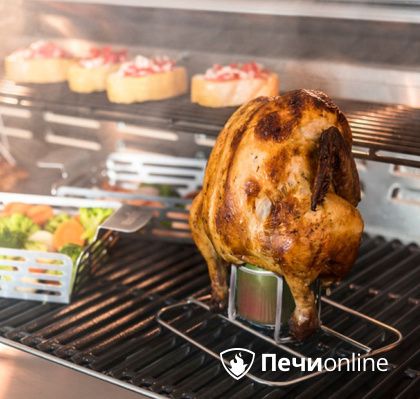 Ростер Char-Broil Grill+ для курицы с креплением для емкости в Нефтеюганске