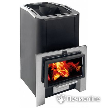 Дровяная банная печь Конвектика Ниагара 18 Плазма антрацит в Нефтеюганске