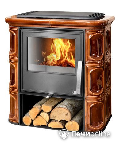 Печь-камин ABX Florencie, коричневая в Нефтеюганске