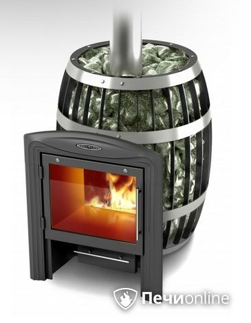 Дровяная банная печь TMF Саяны Carbon Витра в Нефтеюганске