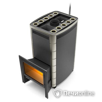 Дровяная банная печь TMF Гекла Inox БСЭ ЗК антрацит НВ в Нефтеюганске