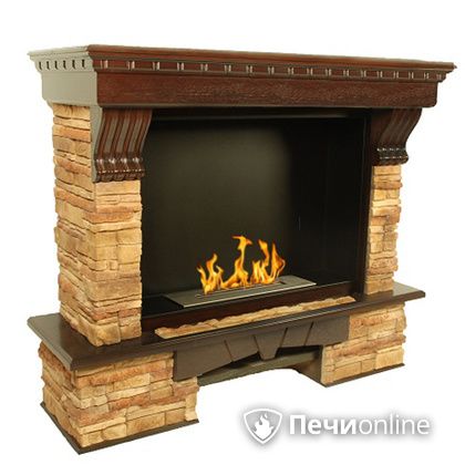 Биокамин Firebird Валенсия (Valencia) темный дуб, угловой в Нефтеюганске