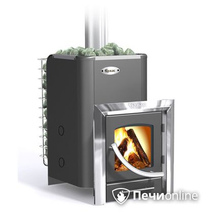 Дровяная банная печь Ермак 12ПС с панорамным стеклом в Нефтеюганске