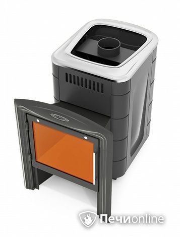 Дровяная банная печь TMF Компакт 2017 Inox Витра антрацит в Нефтеюганске