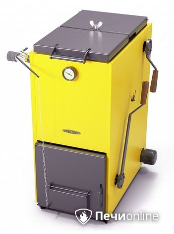 Твердотопливный котел TMF Цельсий Электро 16кВт АРТ ТЭН 6кВт желтый в Нефтеюганске
