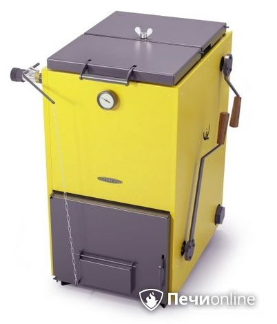 Твердотопливный котел TMF Цельсий Лайт 20кВт под АРТ и ТЭН желтый в Нефтеюганске