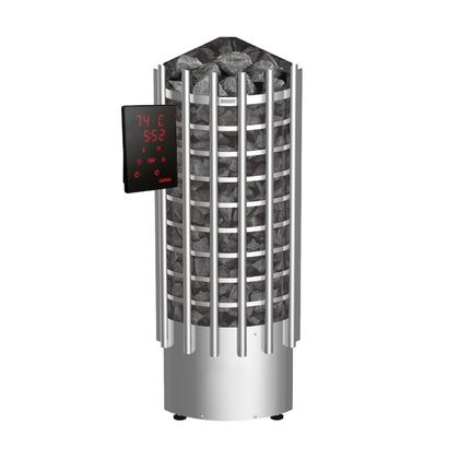 Электрокаменка для сауны Harvia Glow Corner TRC90XE c цифровой панелью управления в Нефтеюганске