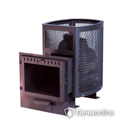 Дровяная банная печь НМК Сибирь Сибирь 20 сетка зк, панорама в Нефтеюганске