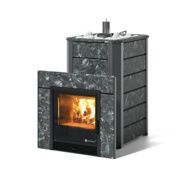 Дровяная печь-каменка ИзиСтим Ялта 25К (Пироксенит), AISI 321