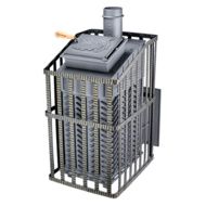 Дровяная печь-каменка Гефест GFS ЗК  25 (П2) Ураган