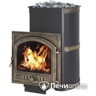 Дровяная банная печь Везувий Лава 28 Камин (205) в Нефтеюганске