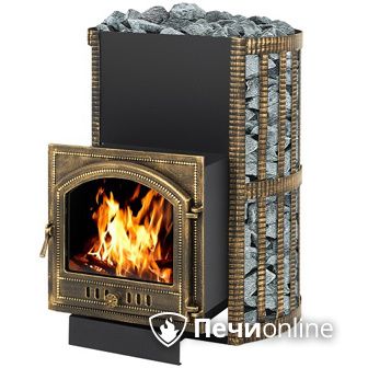 Дровяная банная печь Везувий Скиф Ковка 38 (205) в Нефтеюганске