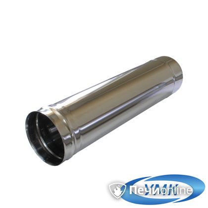 Дымоход УМК Труба D140 L=0.25 м 0.5 мм. нержавейка в Нефтеюганске