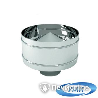 Дымоход УМК Оголовок с дефлектором D120х200 Н+Н 0.5мм 0.5мм по воде в Нефтеюганске