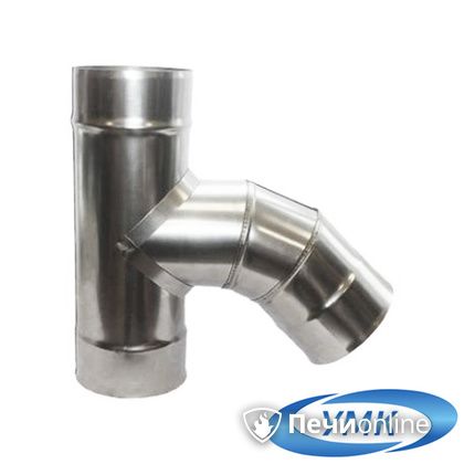 Дымоход УМК Тройник 135° D130 1.0мм нержавейка в Нефтеюганске