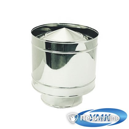 Дымоход УМК Зонт с дефлектором D100 0.5 мм нержавейка в Нефтеюганске