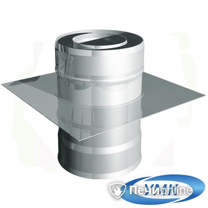Дымоход УМК Монтажная площадка D160х220 Н+Н 1,0мм 0,5мм по воде в Нефтеюганске