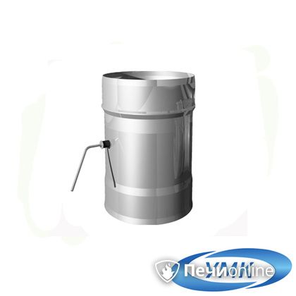  УМК Шибер поворотный D180 1.0 мм нержавейка в Нефтеюганске