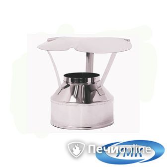 Дымоход УМК Оголовок D115х200 Н+Оц 0.5мм 0.5мм по воде в Нефтеюганске