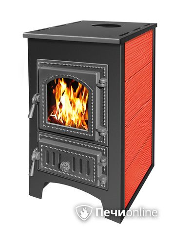 Печь-камин Везувий ПК-01 (270) красный в Нефтеюганске