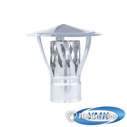 Дымоход УМК Зонт с искрогасителем D160 0.5 мм. нержавейка в Нефтеюганске