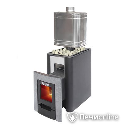 Дровяная банная печь УЗПО Жарсталь Волжанка Порта дверца со стеклом в Нефтеюганске