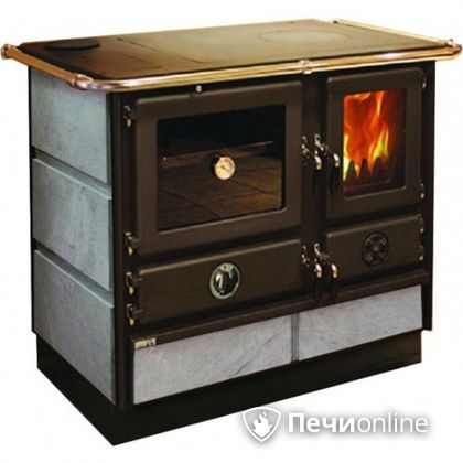 Отопительно-варочная печь MBS Thermo Magnum Stone L с теплообменником и духовым шкафом в Нефтеюганске