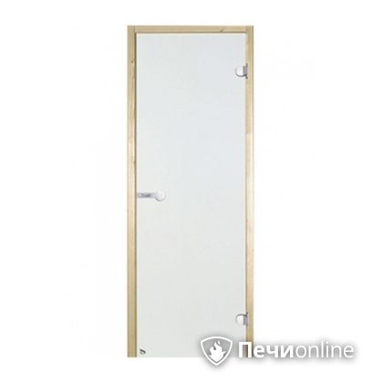 Дверь для бани Harvia Стеклянная дверь для сауны 7/19 коробка сосна сатин D71905М в Нефтеюганске